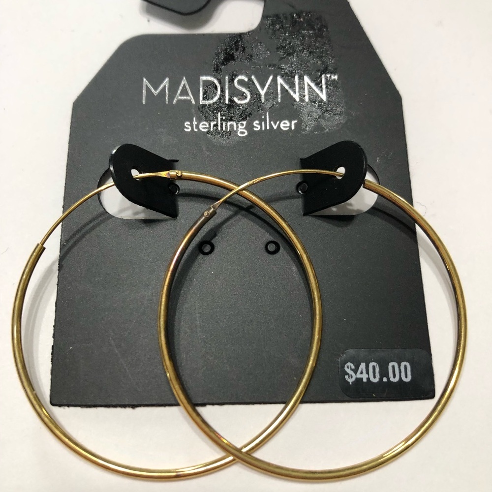 Madisynn gold women’s round loops earrings Jewelry.